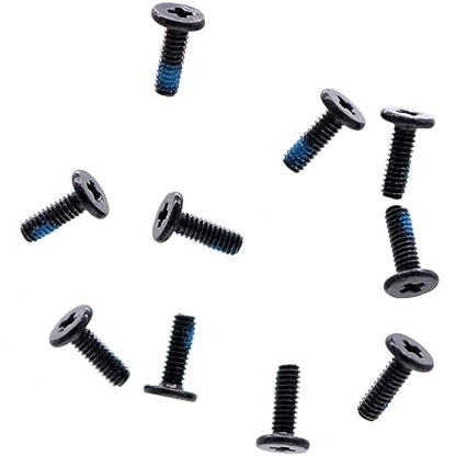 Deal4GO M2x7mm Flat-Head Phillips Screw Replacement for Dell HP ASUS Acer Lenovo MSI Laptop Bottom Case Hard Drive Carrier - Black - size: M2x7.0mm