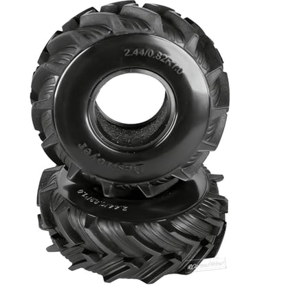 RC 1.0 Beadlock Tires for 1/18 TRX4M / Ascent-18 / SCX24 / FCX24 RC Crawler,1.0 In High Traction High Grip Rubber Tires w/Foam Insert,Style 2 - style: Style2(4pcs)