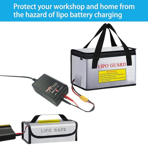 3PCS Lipo Battery Safe Bag Fireproof Charging Bag for RC Lipo Battery Pack Storage Charging Transport, Home Office Travel Lipo Safe Storage Pouch - size: Unknown Dimensions (3 pcs)