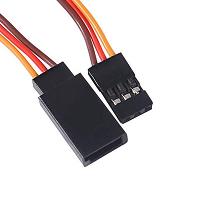 3-Pin Servo Extension Cable Cord 30cm/12'' 11.8 inch Female to Male Lead Wire Connector JR for RC Car Airplanes Remote Control (Pack of 10) - size: 10PCS 30cm/12''