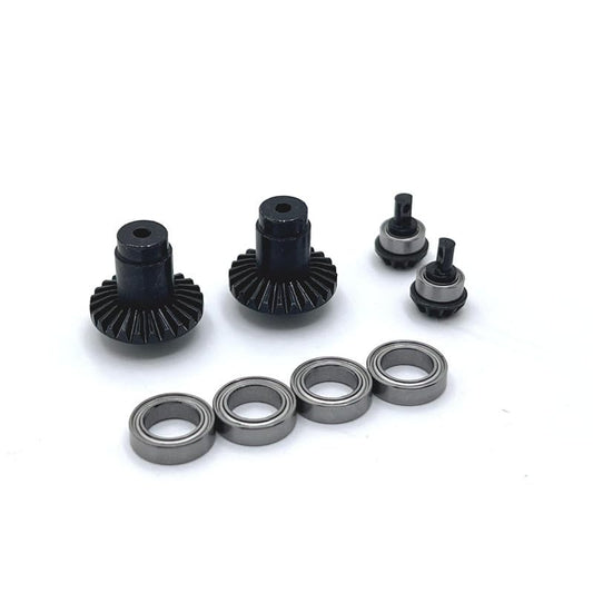 FCX24 RC Car Gear,4PCS Front Rear Axle Gear Set for FMS 1/24 FCX24 Power Wagon for FCX24 K5 RC Car Gear Kit with Bearing (1)