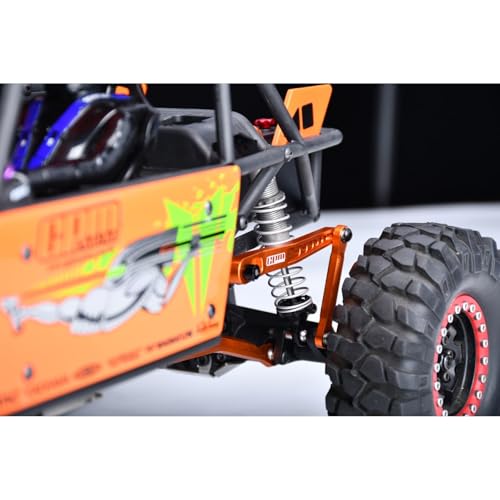 Aluminum 7075-T6 Alloy Rear Sway Bar Set for Vanquish 1:10 H10 Optic Kit/Yokohama RTR/Sparco RTR Rock Crawler Upgrades - Pink