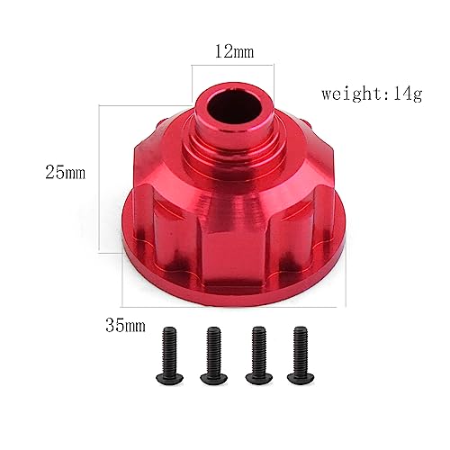GoolRC Diff Case Metal Diff Case Differential Case 8681X for E-Revo VXL 1/10 Remote Control Car Upgrade Parts Accessories Diff Case - color: Red