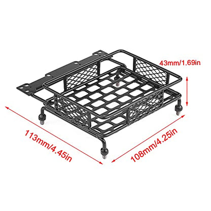 Steel Luggage Tray, Vehicle Accessory Model, Roof Rack for Crawler Car 1/10 RC (S 13x8cm) - style: Small 13x8cm