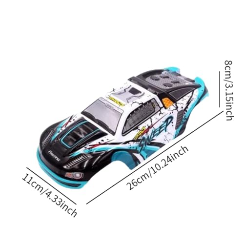RC Body Shell 1/16 RC Car Body Shell Cover Upgrade Part RC Car Replace Parts Painted Body Shell DIY Accessory Lightweight Suitable for 16101 16102, Green - color: Green