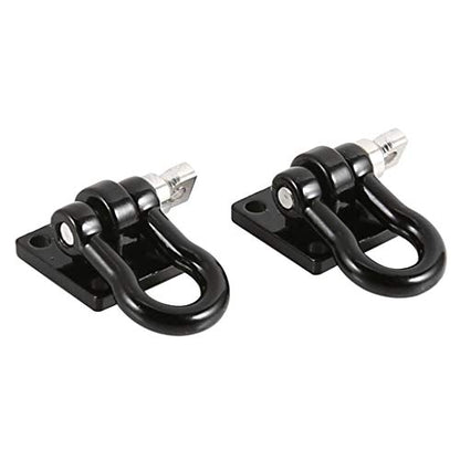 2 Pieces Trailer Towing Buckle RC Car Tow Hooks Accessory D Shackles Suitable for 1/10 RC Crawler Car Front Rear