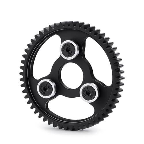 Carbon Steel 54T Spur Main Gear 32P 0.8M for 1/10 Tra-xxas Slash | Platinum Rustler Stampede 4x4 VXL 2WD Jato Rally E-REVO Summit T-Maxx - size: 54T
