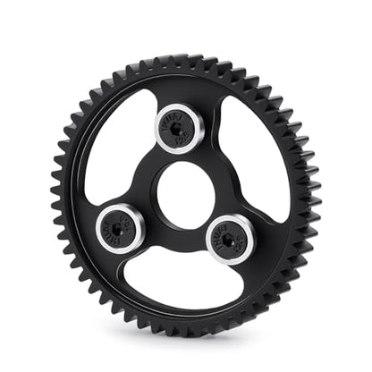 Carbon Steel 54T Spur Main Gear 32P 0.8M for 1/10 Tra-xxas Slash | Platinum Rustler Stampede 4x4 VXL 2WD Jato Rally E-REVO Summit T-Maxx - size: 54T