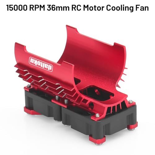 daitoku 540 550 3650 3660 3670 Motor Heat Sink Cooling Fan 15000 RPM RC Motor Cooling Fan 36mm for 1/8 1/10 SCX10 TRX4 Tamiya