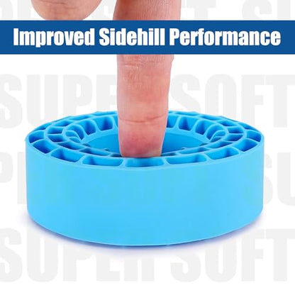 INJORA 1.55" Silicone Rubber Insert Foam for 95-97mm Tires(Blue) - color: Blue