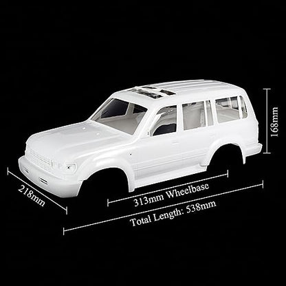 Classic Land Cruiser LC80 Body Shell 313mm 12.3inch Wheelbase for 1/10 RC Car TRX4 SCX10 Upgrade Accessories (LC80 Hard Body)