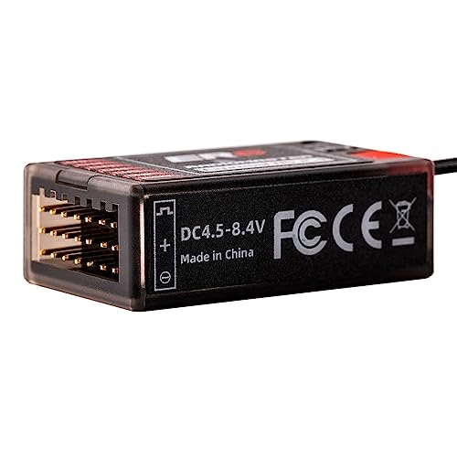 RadioMaster ER6 ELRS PWM Receiver: 2.4GHz 6Ch ExpressLRS Receiver Nano Module for Fixed Wing RC Vehicles by Speedybee