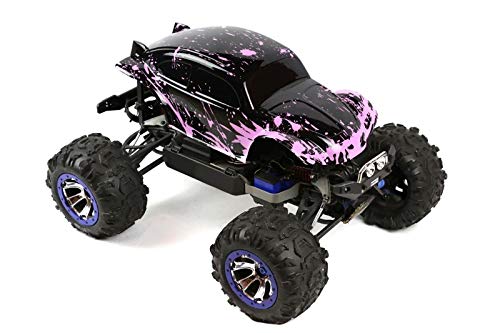 SummitLink Custom Body Compatible for 1/10 1/8 Scale RC Car or Truck (Truck not Included) (Muddy Pink Over Black) - style: Muddy Pink Over Black