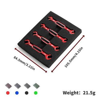 RC Car Wrench Remover Ball Breakers,4Pcs Wrench 3/3.2/3.5/3.7/4/5/5.5/6Mm Turnbuckle Nut Ball End Joint Remover Universal Tool for RC Car Drone Boat Ball Breakers (Black) - color: Black