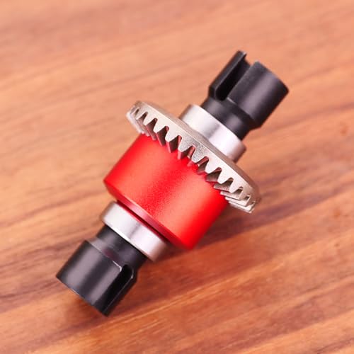45# Steel Differential Diff Gear for 1/16 H16207 16208 16209 16210 H16H H16E H16P H16BM H16BM H16GT H16DR Series Upgrades Part Red - color: Red