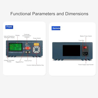 High Precision Lithium Battery Internal Resistance Tester, Intelligent Battery Pack Analyzer, IR 1uΩ-200Ω, Voltage 1mV-±100VDC, AC/DC Resistance Measurement, T-685
