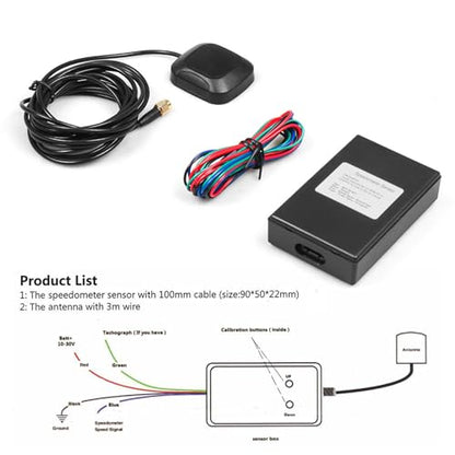 Universal GPS Speed Sender Speedometer Sensor Adapter for Car Truck Boat GPS Speedometer Gauge Meter