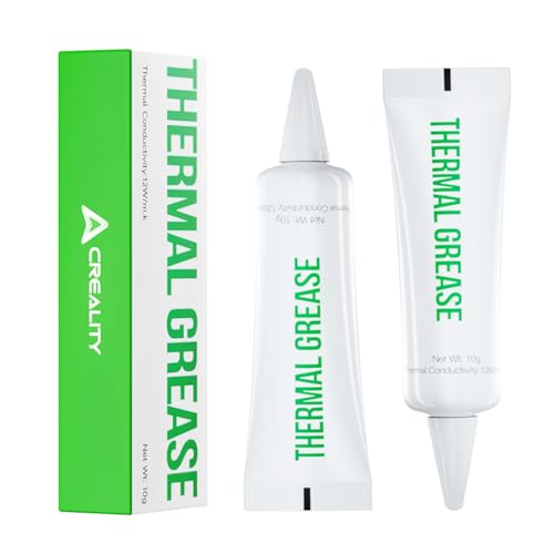 Creality 3D Printer Thermal Grease, High Thermal Conductivity, 250°C High-Temperature Resistant Paste for 3D Printer Hotend&Nozzle, Suit for All FDM 3D Printer (2Pack) - style: Thermal Grease