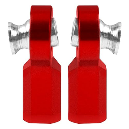 6Pcs Vgoohobby Metal M3 Tie Rod End Bend Ball Head Holder Link Compatible with Axial SCX10 Traxxas TRX4 Tamiya CC01 Axial SCX10 1/10 RC Car (Red) - color: Red