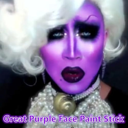 Go Ho Makeup Purple Body Paint(2.1 oz),Water Based Purple Face Paint and Body Paint for Airbrush Makeup Special FX, Cosplay, and Halloween Make up - color: Purple