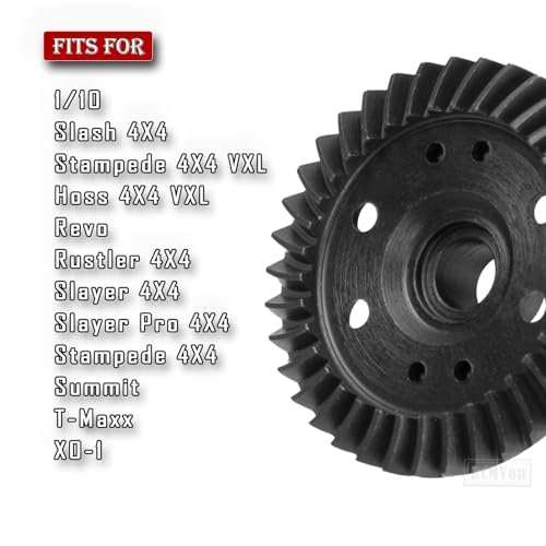 13-37T Front Rear Differential Gear Assembly Upgrades Part for 1/10 Slash 4×4 Stampede 4×4 VXL Hoss 4×4 VXL Revo Rustler 4×4 Slayer 4×4 Slayer Pro 4×4 Stampede 4×4 Summit T-Maxx XO-1 RC Car