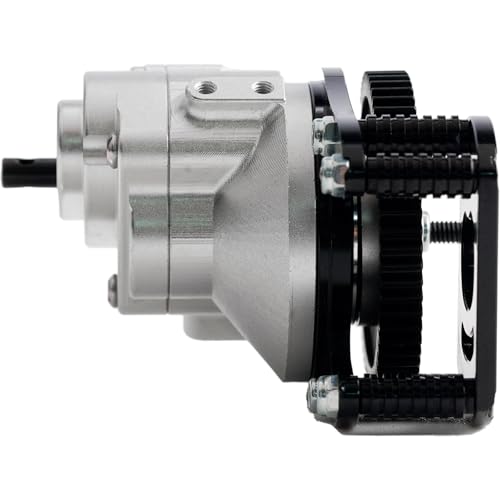 RC D90 Single Speed Transmission Gearbox,Aluminium Alloy RC Chassis,Suit for Gelande II FJ40 G2 D90 TF2 1/10 RC Crawler Upgrade Parts (Transmission)