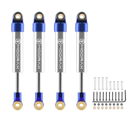 40mm Shock Adjustable Inner Spring Shock for SCX24 AX24, Blue Silver | CNC Aluminum Dampers, Multi Mode Adjustment, Low Friction Damping Shaft - color: Blue Silver