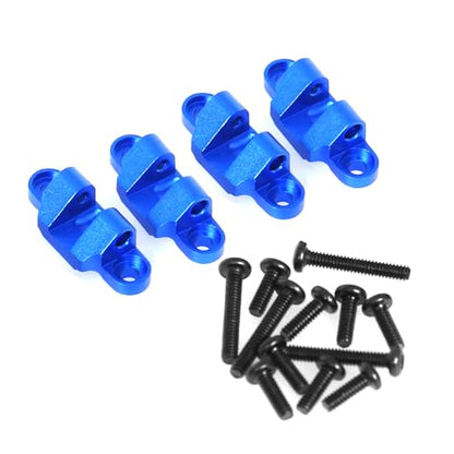 Aluminum Lower Pull Rod Fixed Mount RC Upgraded Parts for LOSI 1/18 Mini LMT 4X4 Brushed Monster Truck RTR-LOS01026 RC Car, Blue - color: Blue Lower Rod Fixed Mount