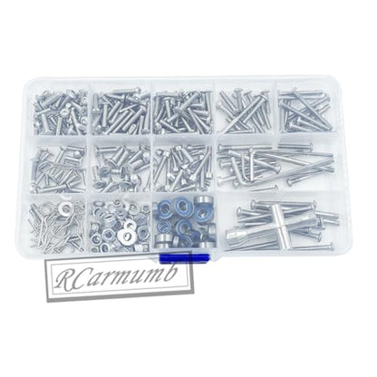 Bearing Screw Kit - Boxed for 1/10 Slash, Stampede, Rustler, Hoss 2WD - Metal Steel Screw Kit Hardware Fasteners Hops Up