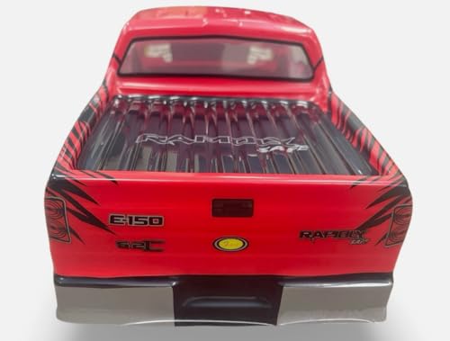 1/10 Scale RC Painted Drift Racing Touring On-Road Car Body Shell for Pick Up Truck F150 Style (Red) - color: Red