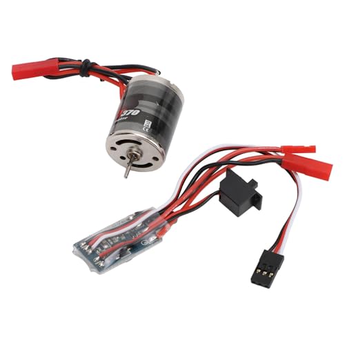 Brushed Motor, High Efficiency Design, RC Brushed Motor 31T 30A for 1/16 1/18 Scale RC Cars, RC Enthusiasts and Hobbyists