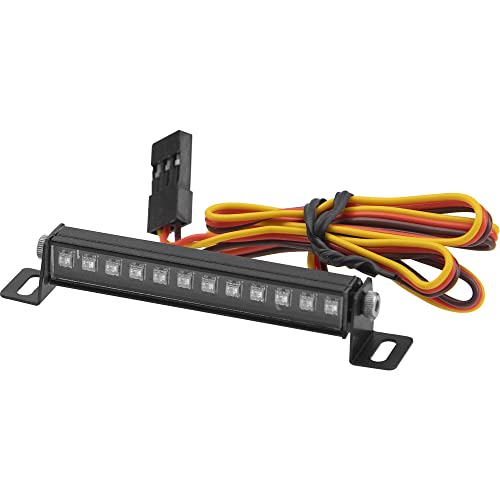 ShareGoo RC LED Light Bar Multi-Mode Roof Lamp Compatible with Axial SCX24 Bronco C10 JLU Gladiator Deadbolt 1/24 RC Crawler (12Leds) - color: 12led