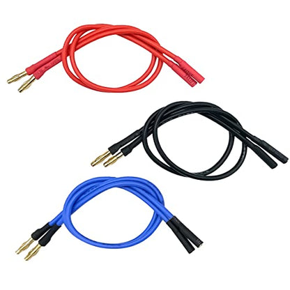 6PCS 4.0mm Banana Gold Bullet Connector Extension Cable for RC Brushless Motor ESC Extension Cable Wire RC Car Boat Parts
