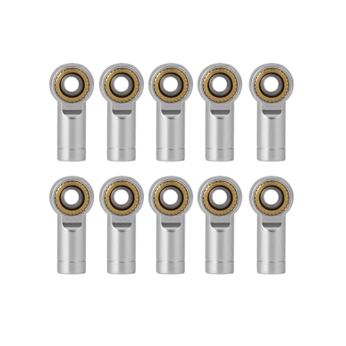 10pcs/Set Aluminum M3 Link Rod End Ball Joint CCW for Axial SCX10 D90 1/10 RC Car Crawler Car Upgrade Parts ( Color : Sliver 10pcs )