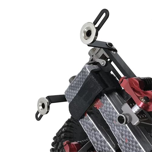 RC Crawlers Components For Axial 1:10 For SCX10 90046 D90 4PCS RC Car Shell Body Mount Metal L-Bracket With Magnet Modification RC Crawler Car Accessories