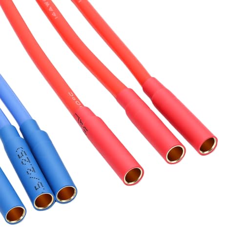 Generic ESC Extension Cable, 14AWG Silicone ESC Wire with 4.0mm Banana Female Connector, 9 Pack 120mm for RC Cars Boats Brushless Motor Setup
