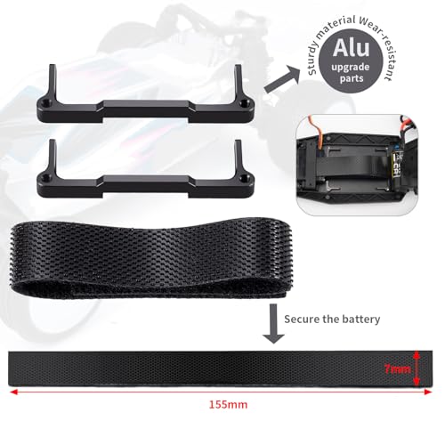 RC Car Aluminum Alloy Battery Tray Holder for 1/24 Buggy Losi Micro-B Upgrade