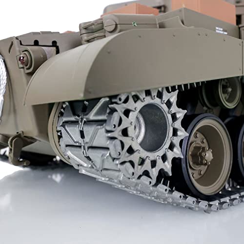 TOUCAN RC HOBBY US in Stock Henglong 1/16 Scale 7.0 Upgraded M26 Pershing RTR RC Tank 3838 Metal Tracks BB Airsoft that Shooting BB Bullets - color: Upgraded