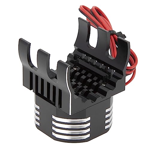 DKKY RC Motor Cooling Fan Heatsink 21000RPM 36mm for Traxxas TRX4 TRX6 Axial SCX10 540 550 1406 1410 1415 1412 Motor (Black) - style: Black
