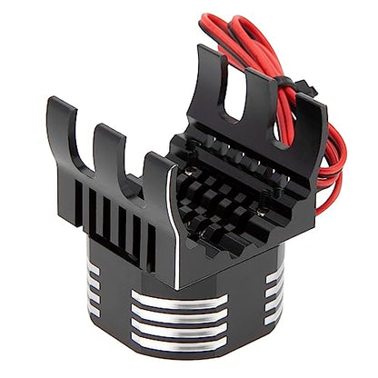DKKY RC Motor Cooling Fan Heatsink 21000RPM 36mm for Traxxas TRX4 TRX6 Axial SCX10 540 550 1406 1410 1415 1412 Motor (Black) - style: Black