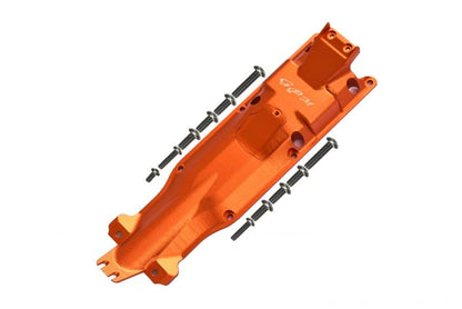 GPM 13PC Set Upgrades Aluminum 3D Skid Plate for Middle of Chassis for 1/10 E-Revo Vxl Brushless（86086-4） RC Cars