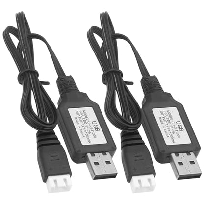 3Pcs Vgoohobby 7.4v 2S Lipo Battery USB Charger Cable with XH-3P Connector Compatible with Gel Splatter Blaster Hosim Q903 Axial SCX24 Haiboxing WLtoys Skytech RC Car Boat Drone