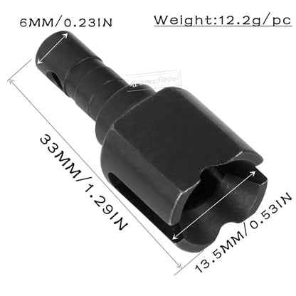 RC Diff Outdrives Upgrades Part for 1/7 Mojave 6S BLX(EXB),1/8 Kraton Outcast Talion 6S BLX(EXB),45# Steel Differential Outdrive,4PCS,Replace #ARA310981,Black