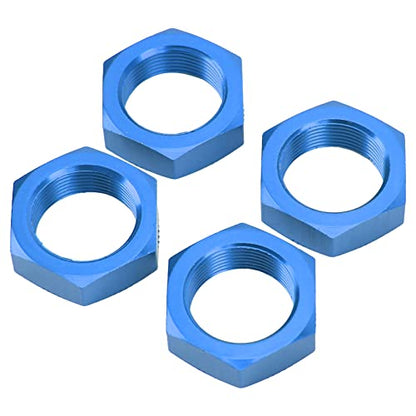 4PCS 24mm Wheel Hex Hub Nut, Light Weight RC Wheel Nuts for RC Car(Dark Blue)