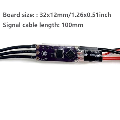 32-Bit ESC AM32 2-4S 40A Speed Controller 5V 2A BEC 25V 470uF Capacitor with ESC Param Coverter for RC Crawler Car Model Airplane Brushless Motors