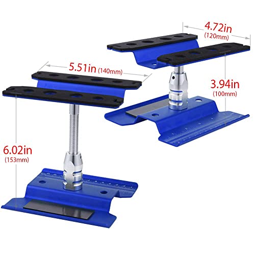 Aluminum Alloy RC Car Work Stand Repair Workstation 360 Degree Rotation Lift Or Lower for 1/8 1/10 1/12 Scale Cars Trucks Buggies