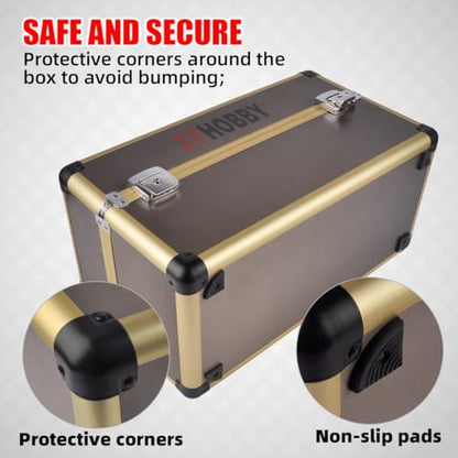 Dual Control Aluminum Box Portable Case 45x28x21.5cm for RC Model