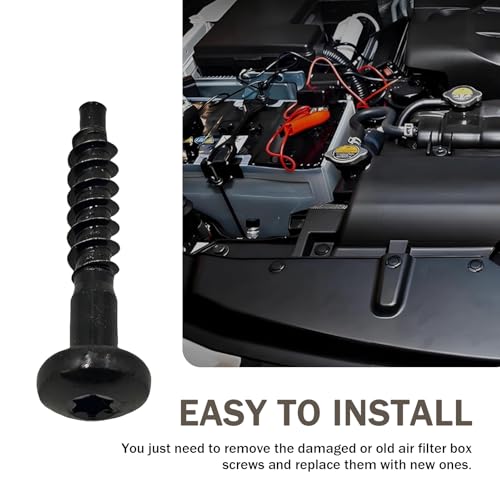 10PCS Air Filter Box Screw, BAS01001 Air Filter Housing Screws, Compatible with Chevrolet, Buick, GMC, Carbon Steel Airs Box Retaining Bolt, Replace 11611199 - size: 10PCS