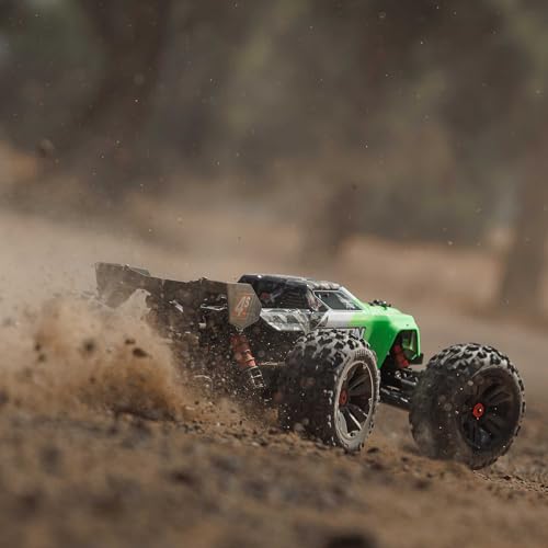 ARRMA RC Truck KRATON 4X4 4S BLX 1/10TH 4WD Speed Monster Truck RTR(Battery and Charger Not Included), Green, ARA4408V2T4