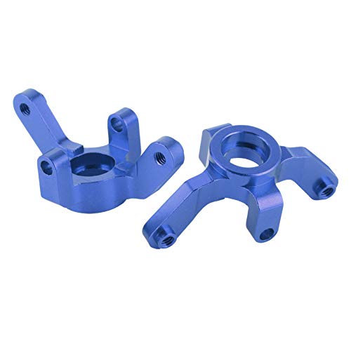 Steering Arm Hub Carrier for REDCAT 1/10 XTE RC Car, Aluminum Alloy Bearing Carrier Steering Knuckle Hub Mount, Durable RC Axle Carrier with Screws and Bearings, Replac (Dark Blue) - color: Dark Blue